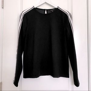 Banana Republic 🤍 Racing Stripe Blouse sz S